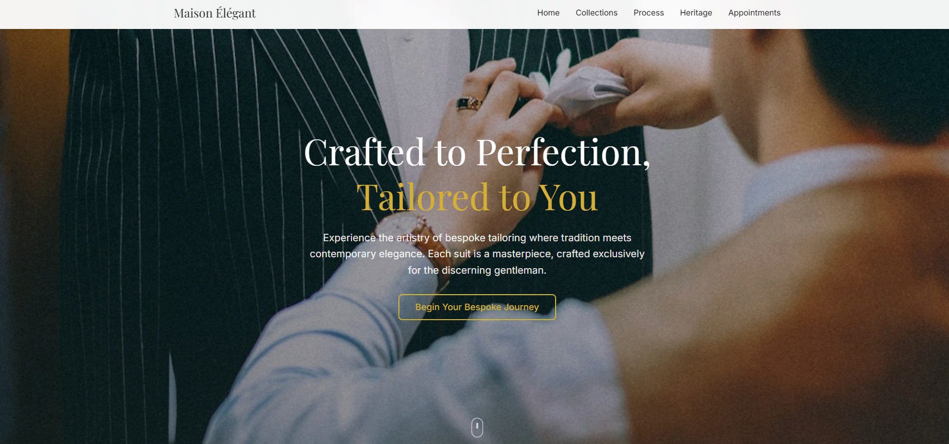 Schermata della demo e-commerce moda Maison Elegant