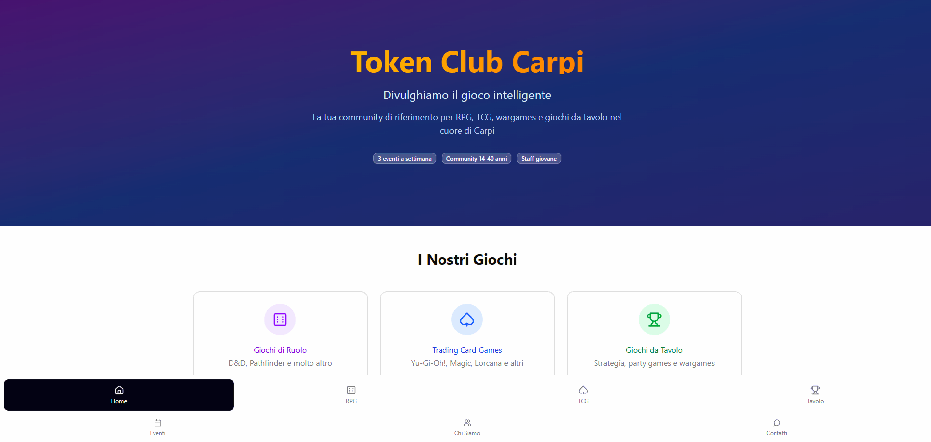 Demo Sito Web Associazione APS